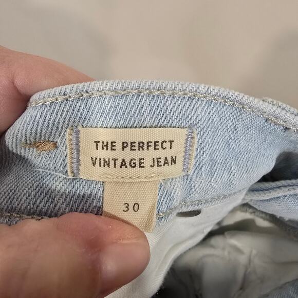 Women's Madewell "The Perfect Vintage Jean" Lightwash Denim | Size 30 - Picture 8 of 9